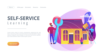 Image showing DIY repair concept landing page.