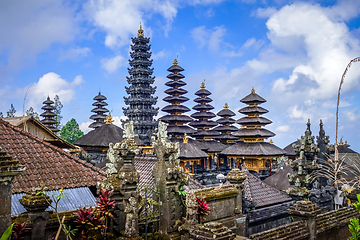 Image showing Pura Besakih temple on mount Agung, Bali, Indonesia