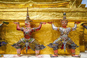 Image showing Yaksha statue, Grand Palace, Bangkok, Thailand