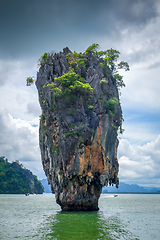 Image showing Ko tapu island in Phang Nga Bay, Thailand