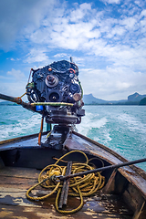 Image showing Long tail boat in Krabi, Thailand