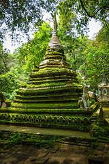 Image showing Wat Palad temple stupa, Chiang Mai, Thailand