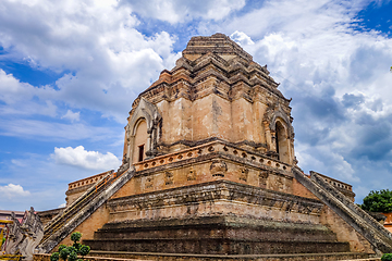 Image showing Wat Chedi Luang temple big Stupa, Chiang Mai, Thailand