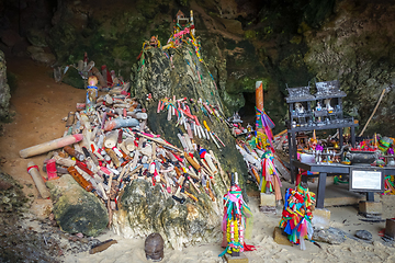 Image showing Phra Nang Cave temple, Krabi, Thailand