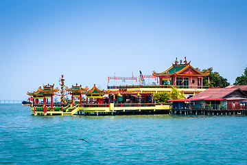 Image showing Temple in George Town Chew jetty, Penang, Malaysia