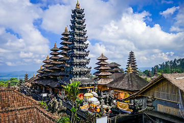 Image showing Pura Besakih temple on mount Agung, Bali, Indonesia