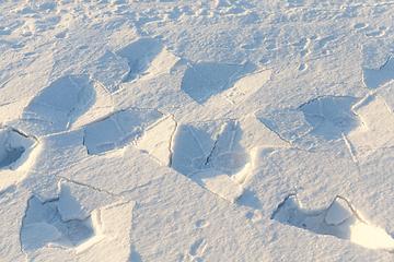 Image showing Photo snow, close-up