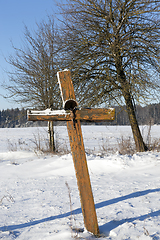 Image showing Religious wooden cross