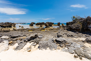 Image showing rocky beach in Antsiranana, Diego Suarez, Madagascar