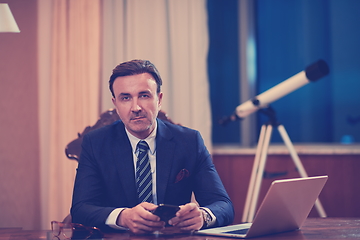 Image showing corporate business man at office
