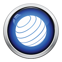 Image showing Fitness rubber ball icon