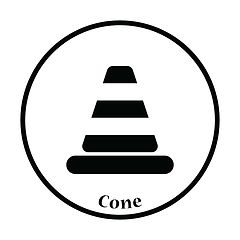 Image showing Icon of Traffic cone