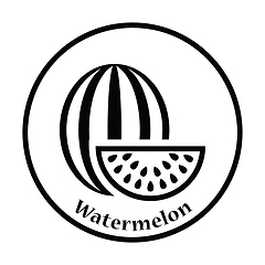Image showing Icon of Watermelon