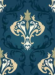 Image showing Damask seamless pattern