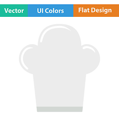 Image showing Flat design icon of Chief cap