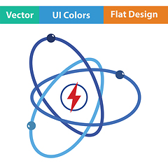 Image showing Atom energy icon
