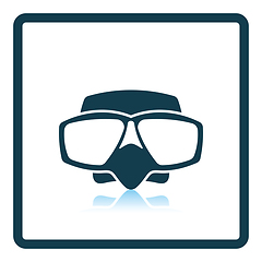 Image showing Icon of scuba mask 