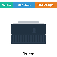 Image showing Icon of photo camera 50 mm lens
