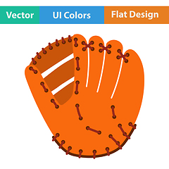 Image showing Baseball glove icon