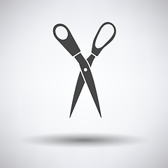 Image showing Tailor scissor icon 