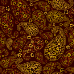 Image showing Seamless Paisley Pattern