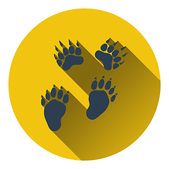 Image showing Icon of bear trails