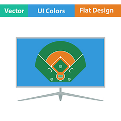 Image showing Baseball tv translation icon