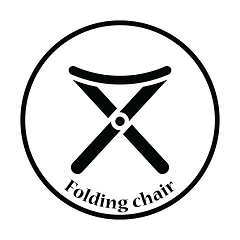 Image showing Icon of Fishing folding chair