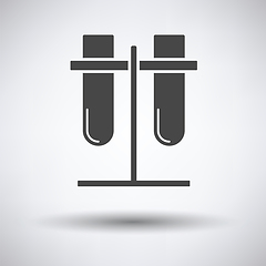 Image showing Lab flasks attached to stand icon