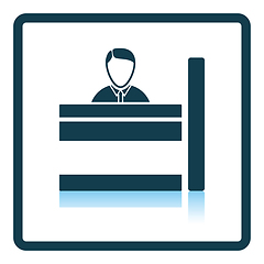 Image showing Bank clerk icon