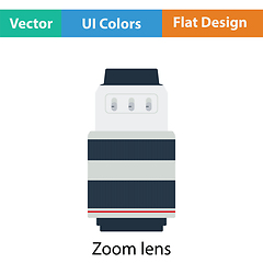 Image showing Icon of photo camera zoom lens