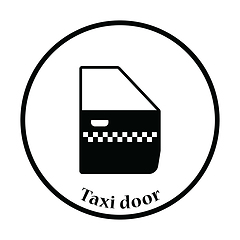 Image showing Taxi side door icon