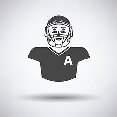 Image showing American football player icon