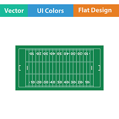 Image showing American football field mark icon