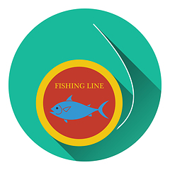 Image showing Icon of fishing line