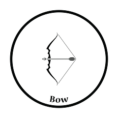 Image showing Bow with arrow icon