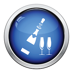 Image showing Party champagne and glass icon