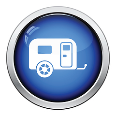 Image showing Camping family caravan car  icon