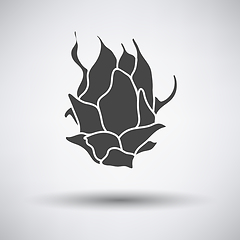 Image showing Dragon fruit icon on gray background