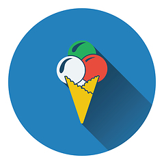 Image showing Ice-cream cone icon