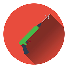 Image showing Icon of Fishing  speargun 