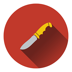 Image showing Icon of hunting knife ui colors