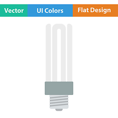 Image showing Energy saving light bulb icon