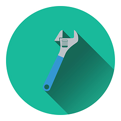 Image showing Icon of adjustable wrench