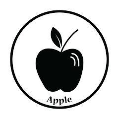 Image showing Icon of Apple