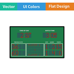 Image showing Tennis scoreboard icon