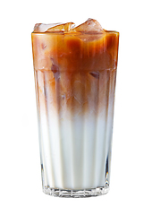 Image showing iced coffee with milk