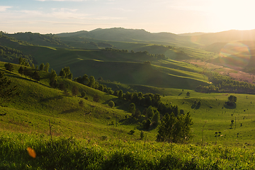 Image showing Beauty dawn in the mountains