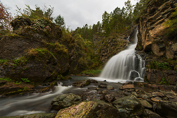 Image showing Waterfall in Altai Mountains