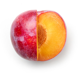 Image showing fresh juicy red plum